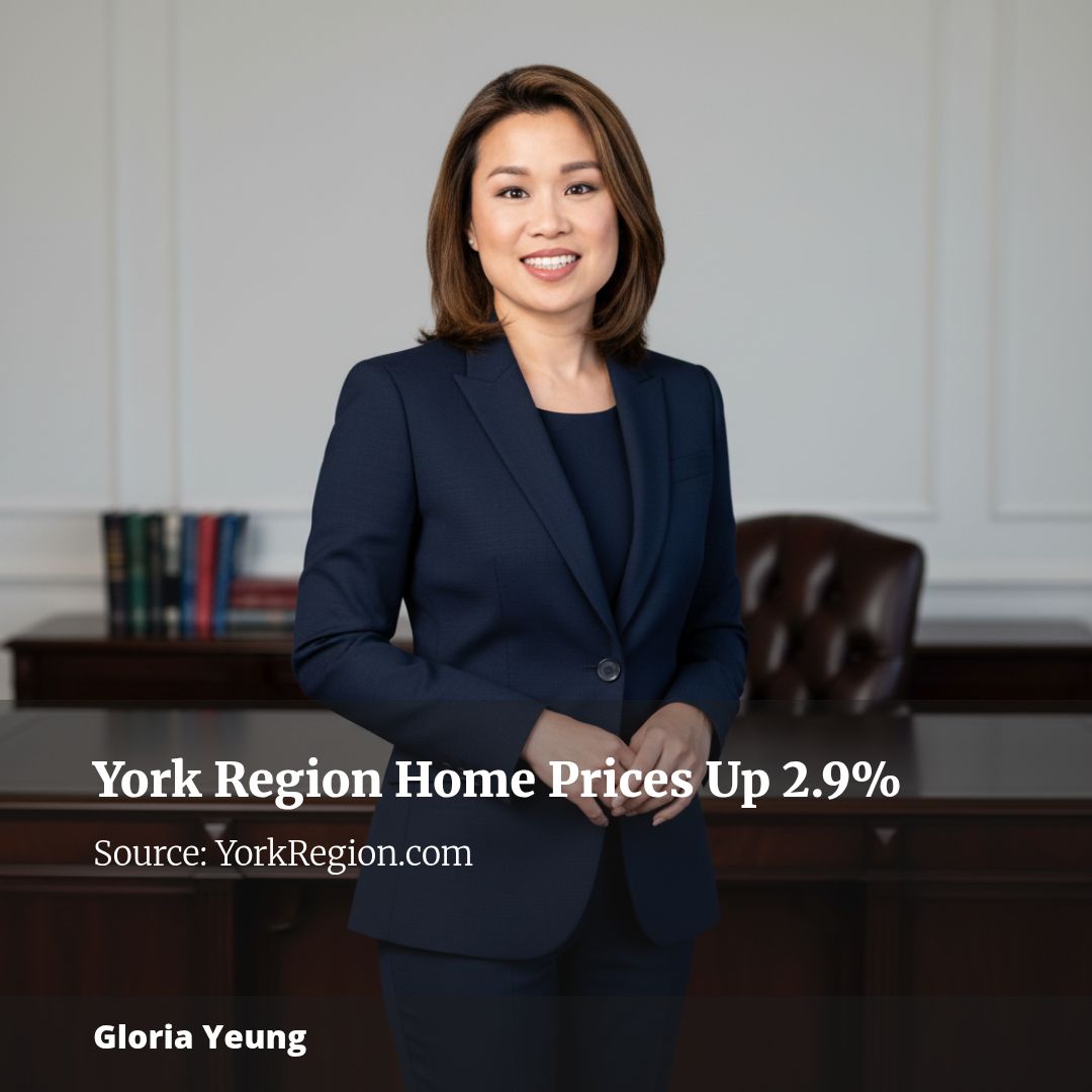 York Region home prices jump 2.9 per cent to $1.18 million in August 2026