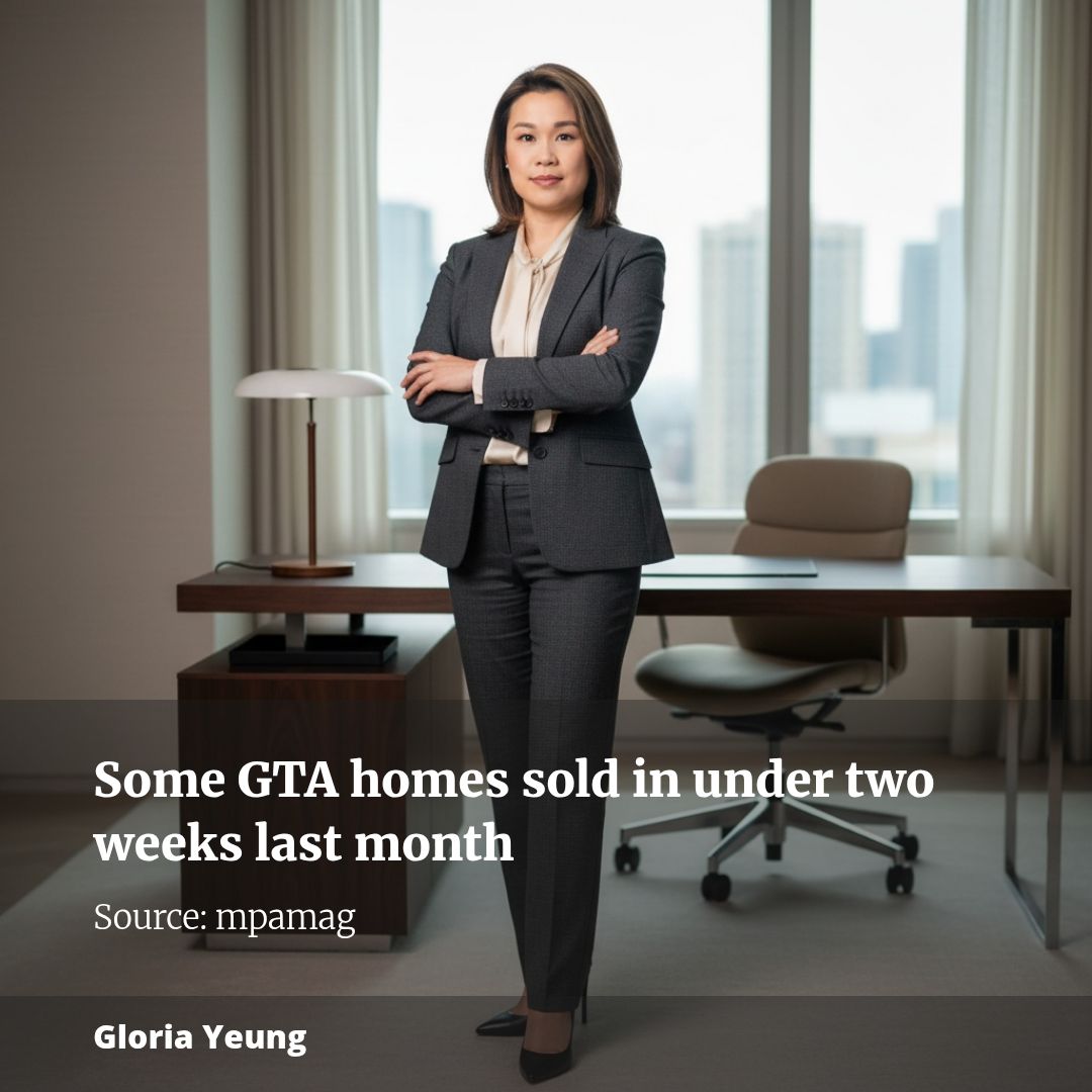 Some GTA homes sold in under two weeks last month